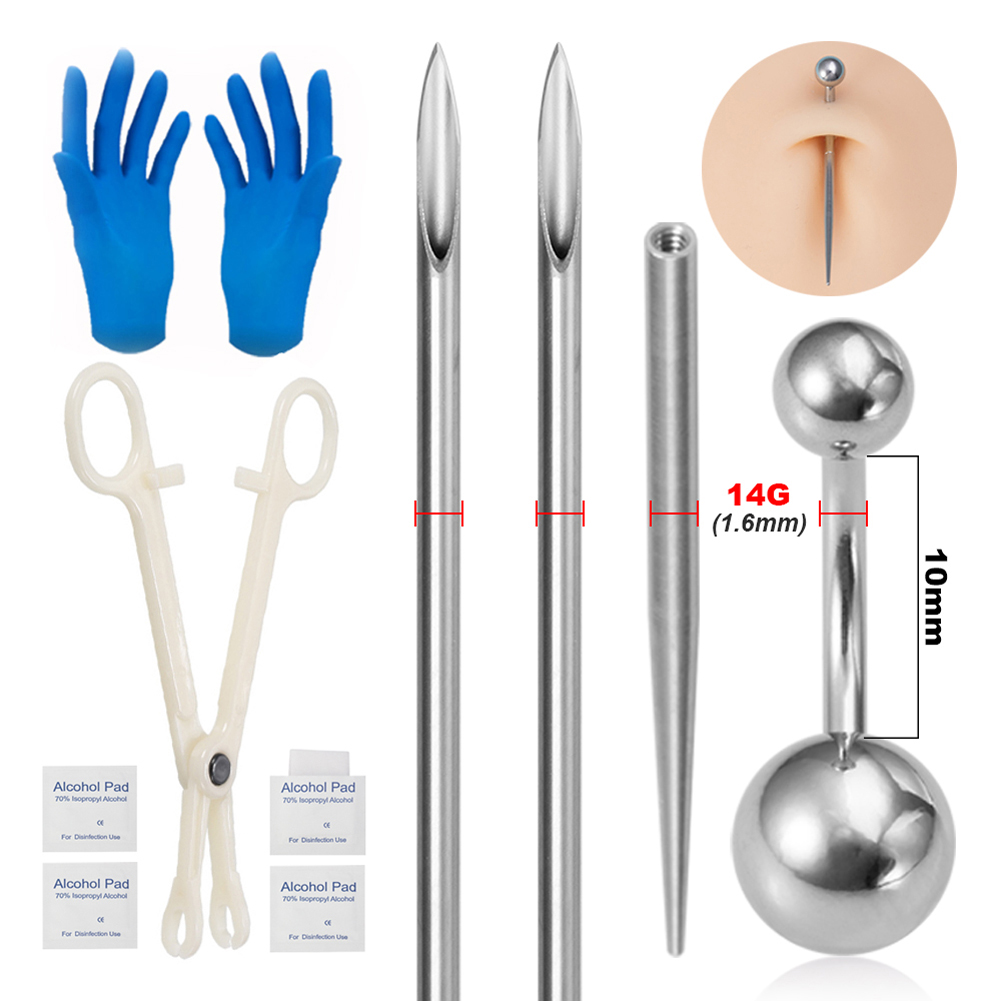 Body Piercing Kit Surgical Ste - Jewelry Making Needle Nose Pliers avis et prix