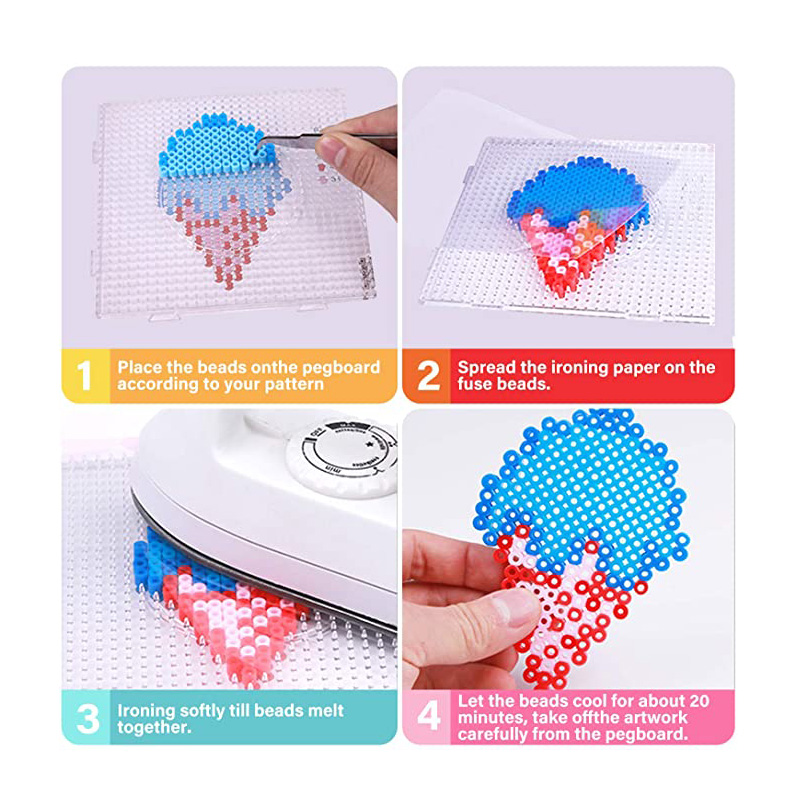 4Pcs 2.6mm Hama Beads Square L - Jewelry Making Board avis et prix