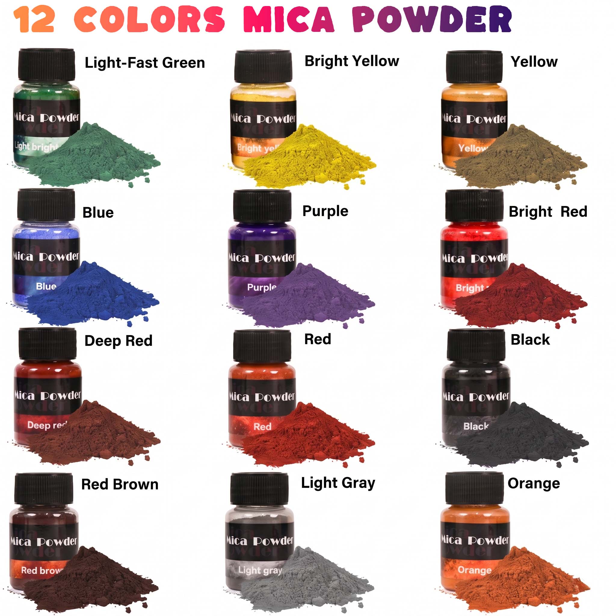12-Color Gypsum Pigment Powder - Jewelry Making Techniques avis et prix