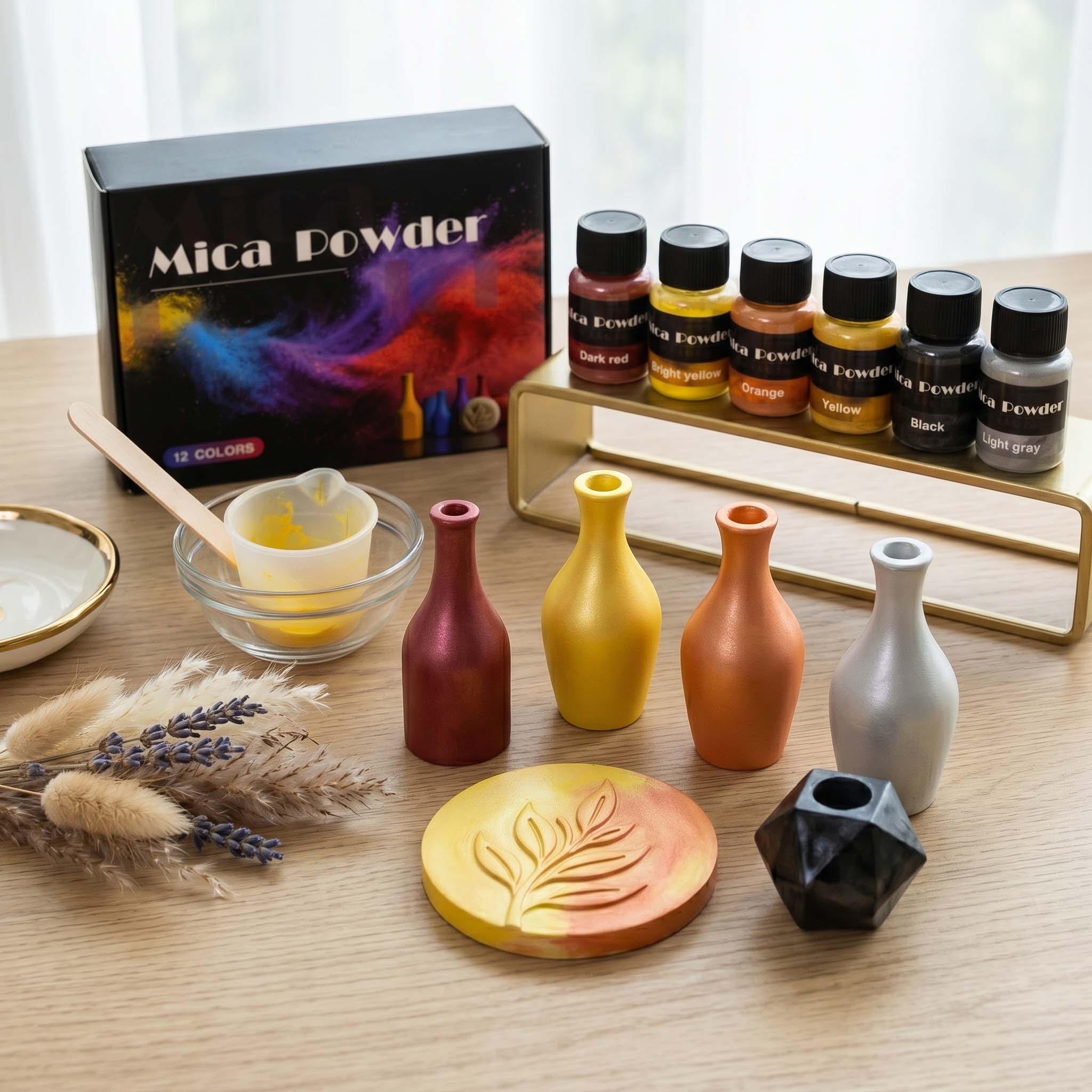 12-Color Gypsum Pigment Powder - Jewelry Making Techniques avis et prix