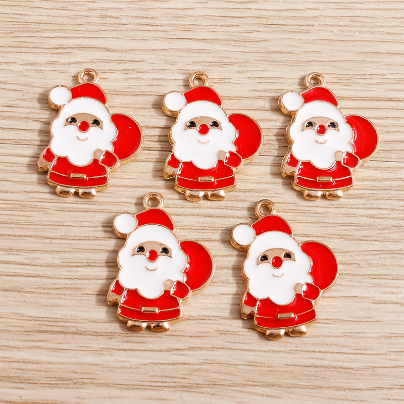 10pcs Cute Christmas Charms En - Jewelry Making Gloves avis et prix