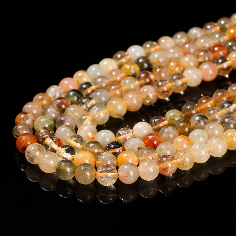 Natural Stone Mixed Rutilated  - Crystal Bead Mix avis et prix