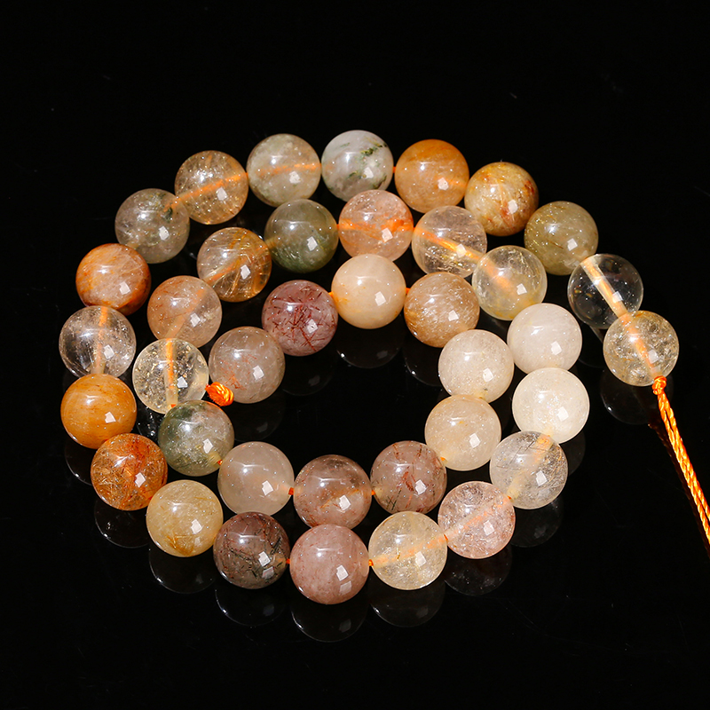 Natural Stone Mixed Rutilated  - Crystal Bead Mix avis et prix