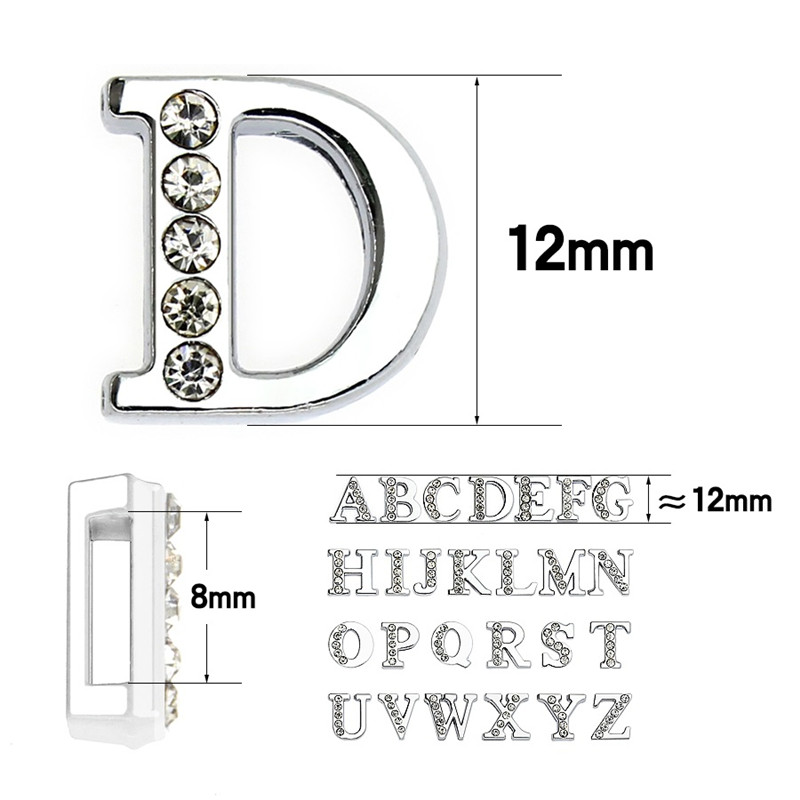 50PC/lot Hole 8MM Slide Letter - Crystal Bead Mix avis et prix