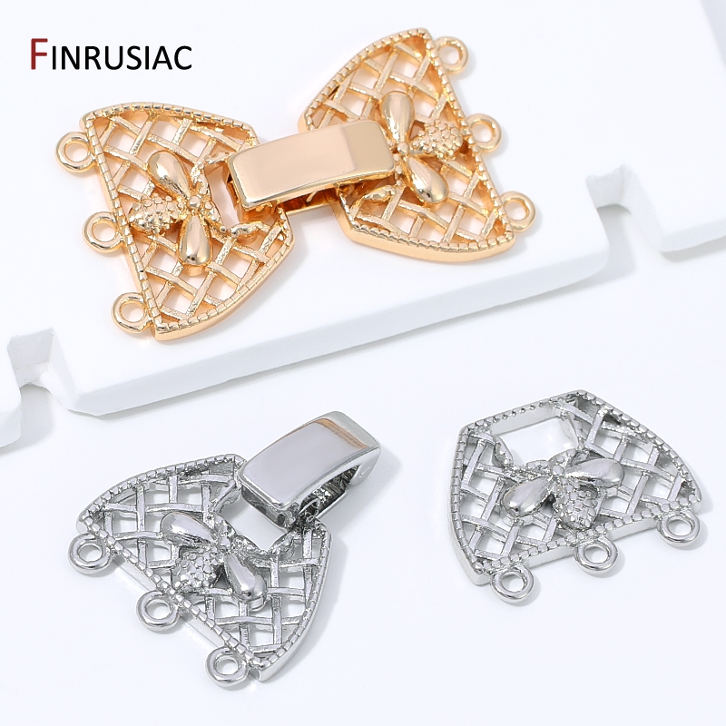 14K Gold Plated Brass 3-Row Pe - Jewelry Making Articles avis et prix