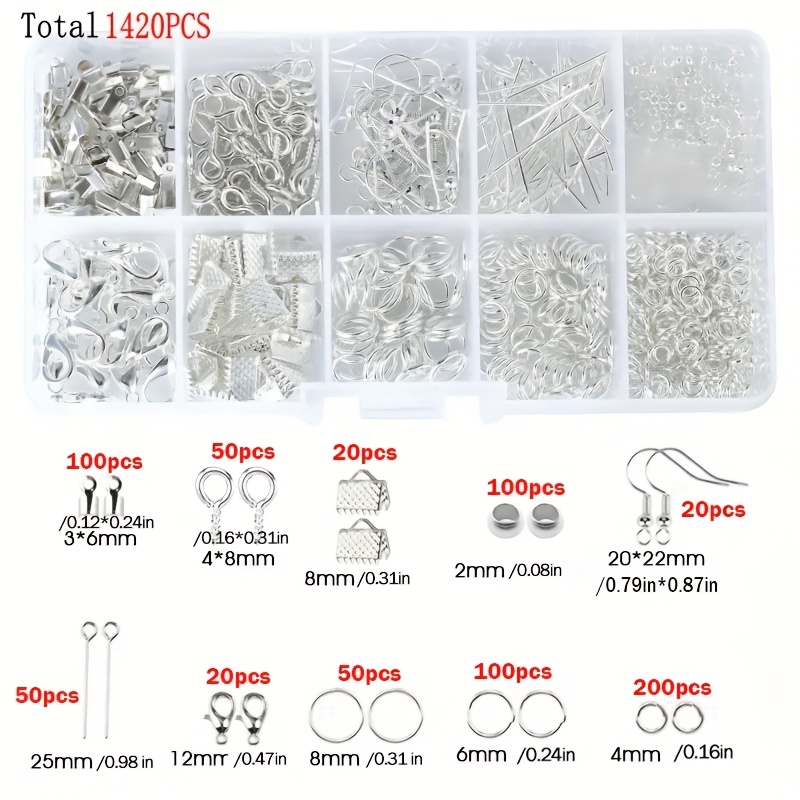 1420pcs 1box Jewelry Findings  - Jewelry Making Ring Tool avis et prix