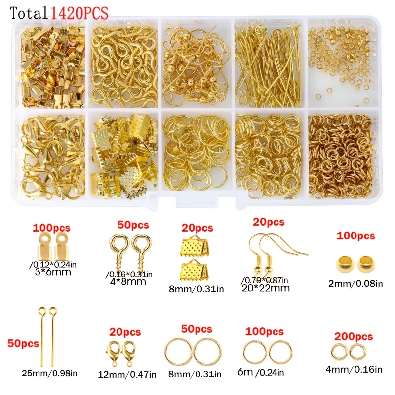 1420pcs 1box Jewelry Findings  - Jewelry Making Ring Tool avis et prix