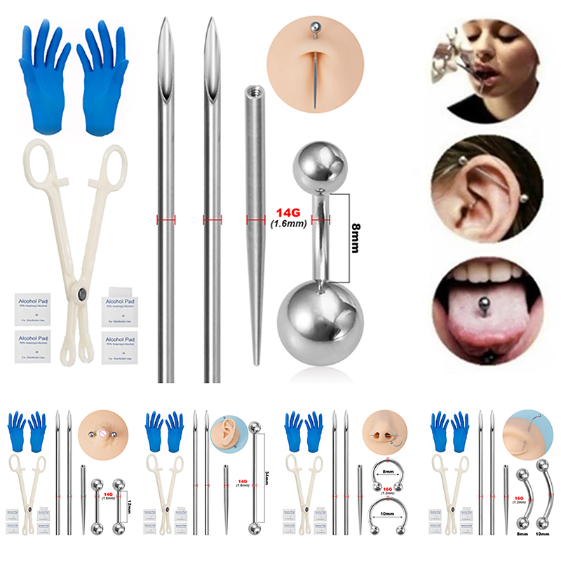 Body Piercing Kit Surgical Ste - Jewelry Making Needle Nose Pliers avis et prix